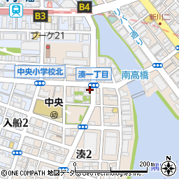 東京都中央区湊1丁目6-5周辺の地図