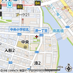東京都中央区湊1丁目6-3周辺の地図