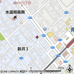 ミスターＰ市川新井第１駐車場周辺の地図