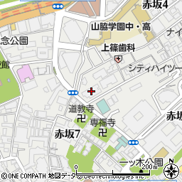 株式会社葵プロモーション　赤坂オフィス周辺の地図