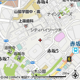 東京都港区赤坂5丁目周辺の地図