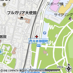 代々木公園犬猫病院周辺の地図