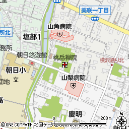 桃岳禅院周辺の地図