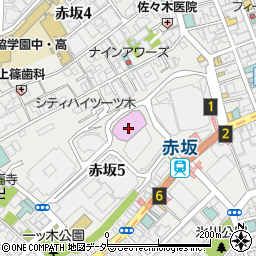 ＴＢＳ赤坂ＡＣＴシアター周辺の地図