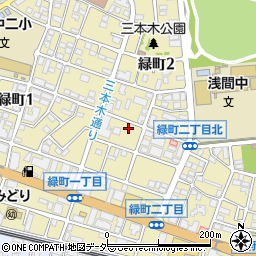 東京都府中市緑町周辺の地図