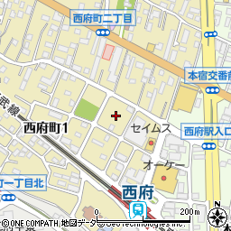 東京都府中市西府町1丁目46周辺の地図
