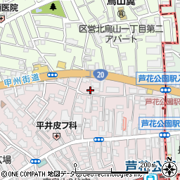 東京都世田谷区南烏山3丁目周辺の地図