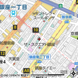 東京都中央区銀座2丁目10-2周辺の地図