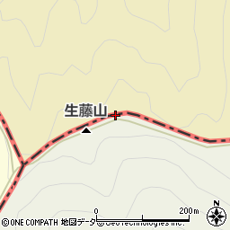 生藤山周辺の地図