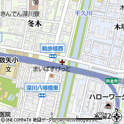 東京都江東区冬木3周辺の地図