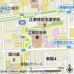 江東区役所周辺の地図