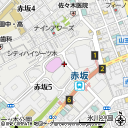 赤坂サカス周辺の地図