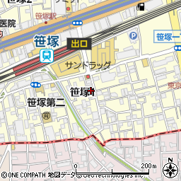 ビュージュ（美湯守）笹塚店周辺の地図