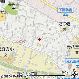 東京都八王子市大楽寺町335周辺の地図