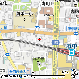 プラウドタワー府中寿町周辺の地図