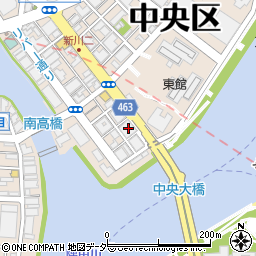 東京都中央区新川2丁目29周辺の地図