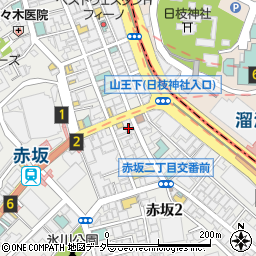 さわやか信用金庫赤坂支店周辺の地図