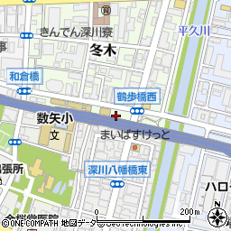 東京都江東区冬木2周辺の地図