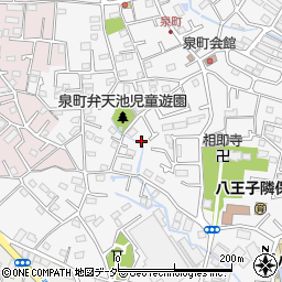 東京都八王子市泉町1177周辺の地図