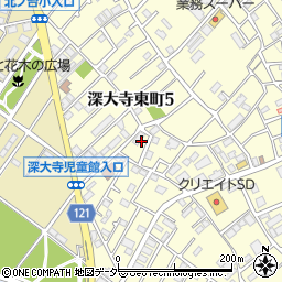 東京都調布市深大寺東町5丁目周辺の地図