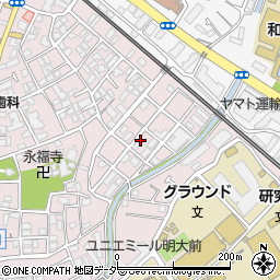 東京都杉並区永福1丁目周辺の地図