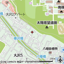 東京都三鷹市大沢5丁目17周辺の地図
