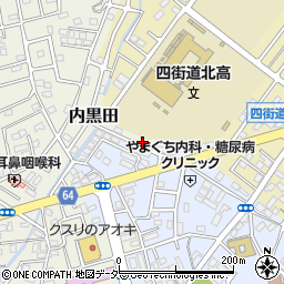 千葉県四街道市内黒田973-7周辺の地図