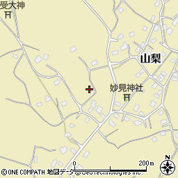 千葉県四街道市山梨周辺の地図