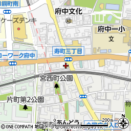 ローソンＬＴＦ府中寿町店周辺の地図