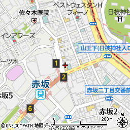 吉そば 赤坂店周辺の地図