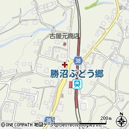 山梨県甲州市勝沼町菱山2609周辺の地図