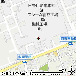 日野自動車　健康保険組合周辺の地図