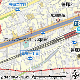 シャンブル笹塚周辺の地図