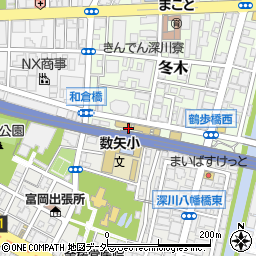 東京都江東区冬木1周辺の地図