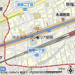 ドコモショップ笹塚店周辺の地図