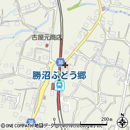 山梨県甲州市勝沼町菱山2621周辺の地図