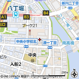 東京都中央区湊1丁目周辺の地図