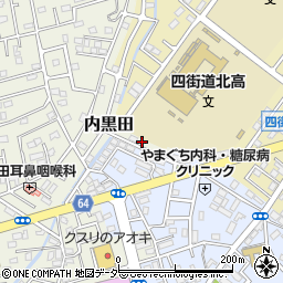 千葉県四街道市内黒田973-5周辺の地図