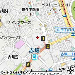 赤坂アプローズスクエア迎賓館周辺の地図