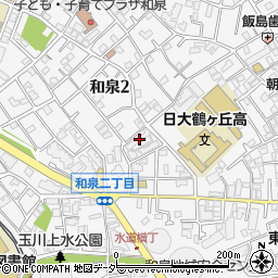 東京都杉並区和泉2丁目24-14周辺の地図