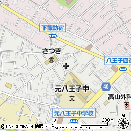 東京都八王子市大楽寺町372周辺の地図