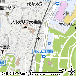 東京都渋谷区代々木5丁目62-4周辺の地図