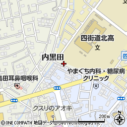 千葉県四街道市内黒田973-4周辺の地図