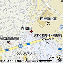 千葉県四街道市内黒田973-4周辺の地図