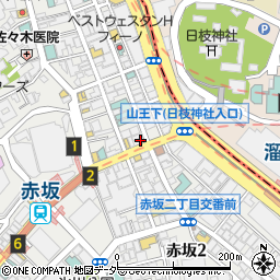 赤坂サンビル周辺の地図