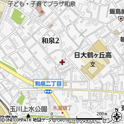 東京都杉並区和泉2丁目24周辺の地図