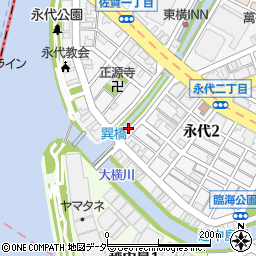 巽橋周辺の地図