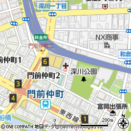 たんぽぽハウス　門前仲町店周辺の地図