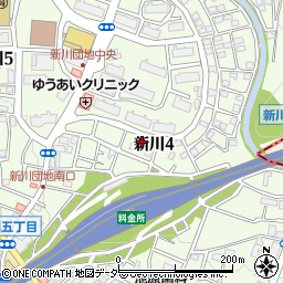 東京都三鷹市新川4丁目14-11周辺の地図