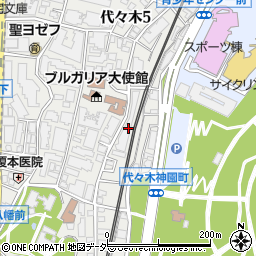 東京都渋谷区代々木5丁目41-1周辺の地図